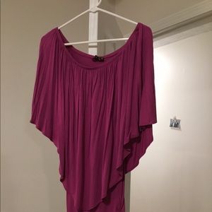 Purple Cape Mini Dress